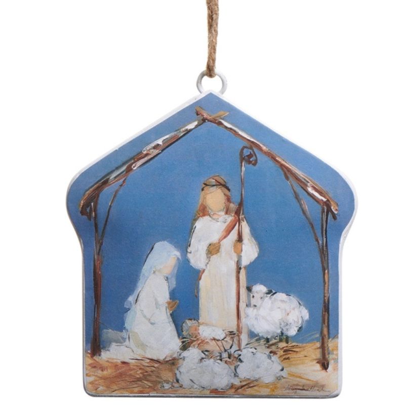 O Holy Night Nativity Iron Ornament